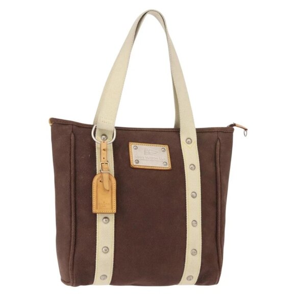 LOUIS VUITTON Antigua Cabas PM Tote Bag Brown - Picture 1 of 16